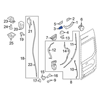 Ford OE - Center Right Exterior Door Handle Cover