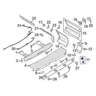 Ford OE - Bumper Corner Cover Rivet