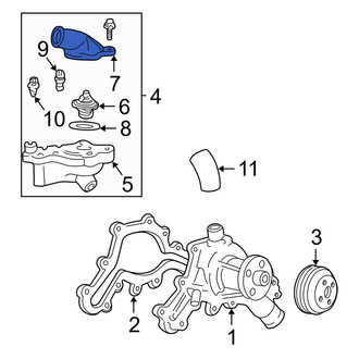 Ford OE - Upper Engine Coolant Thermostat Housing