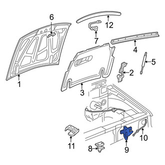 Ford OE - Front Hood Latch