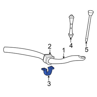 Ford OE - Front Suspension Stabilizer Bar Bracket