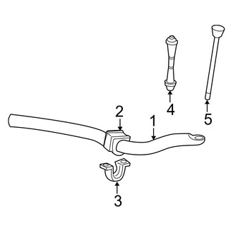 Ford OE - Front Suspension - Stabilizer Bar & Components (4WD)