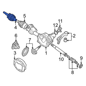 Ford OE - Front Right CV Axle Assembly