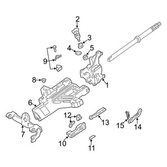 Ford OE - Steering Column - Housing & Components (W/O Tilt Wheel)