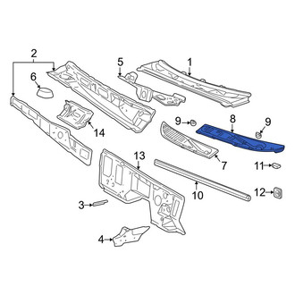Ford OE - Left Cowl Cover