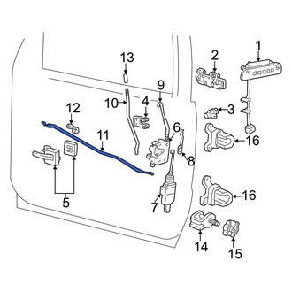 Ford OE - Front Left Inner Door Handle Link