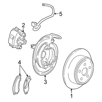 Ford OE - Rear Suspension - Brake Components