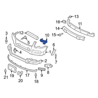 Ford OE - Left Bumper Cover Bracket