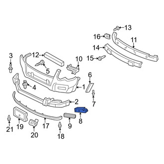 Ford OE - Front Right Bumper Cover Support Rail