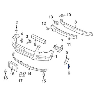 Ford OE - Rear Body Panel Molding Screw