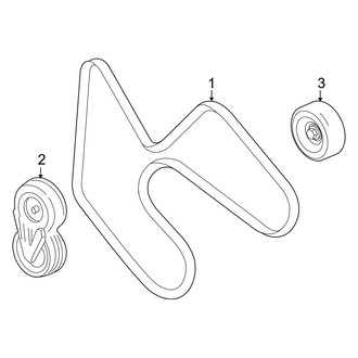 Ford OE - Cooling - Belts & Pulleys (Limited / XLT 4.0L)