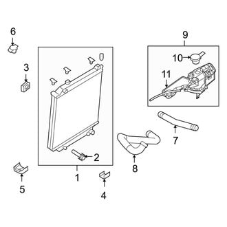 Ford OE - Cooling - Radiator & Components (4.6L)