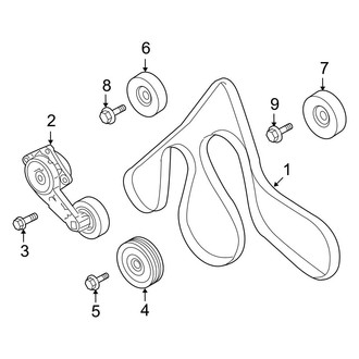 Ford OE - Cooling - Belts & Pulleys (4.6L)