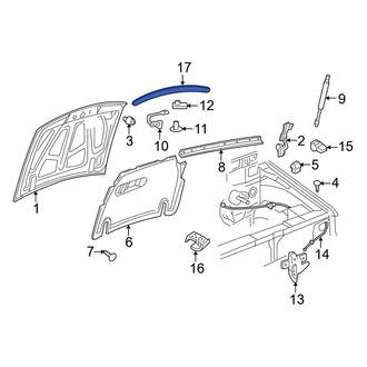 Ford OE - Front Hood Molding