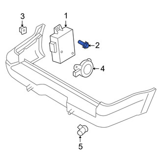 Ford OE - Bumper Cover Spacer Panel Screw