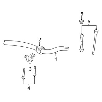 Ford OE - Front Suspension - Stabilizer Bar & Components (4WD)