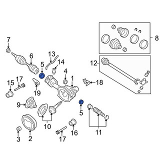 Ford OE - Front Left Drive Axle Shaft Bearing