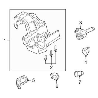 Ford OE - Steering Column - Shroud, Switches & Levers