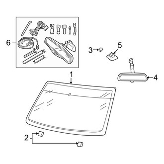 Ford OE - Windshield - Glass