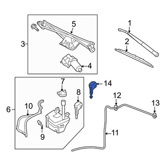 Ford OE - Front Windshield Washer Nozzle