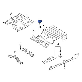 Ford OE - Floor Pan Heat Shield Clip