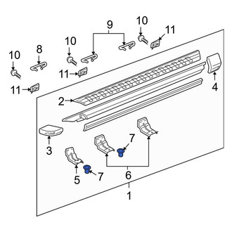 Ford OE - Running Board Nut