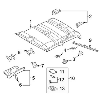 Ford OE - Cab - Headliner (W/O Sunroof)