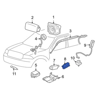Ford OE - Air Bag Side Curtain Delete Resistor
