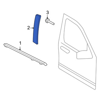 Ford OE - Rear Right Door Window Molding