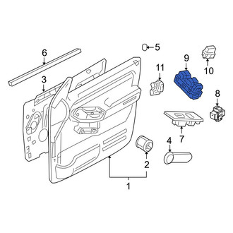 Ford OE - Front Left Door Window Switch
