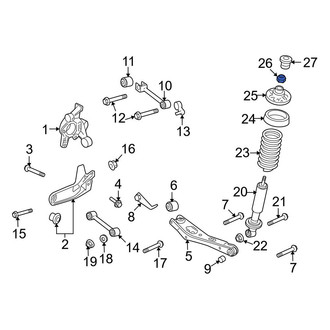 Ford OE - Front Suspension Strut Mount Nut