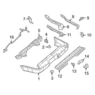 Ford OE - Rear Bumper - Bumper & Components