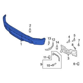 Ford OE - Front Bumper Face Bar