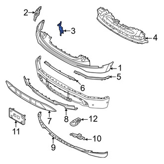 Ford OE - Front Left Radiator Support Air Duct