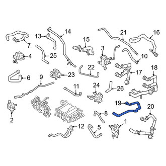 Ford OE - Engine Coolant Pipe