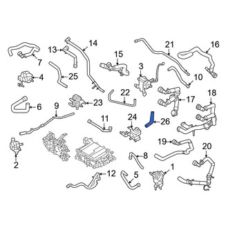 Ford OE - Engine Coolant Pipe