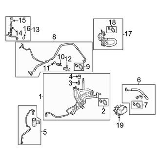 Ford OE - Air Conditioner & Heater - Condenser, Compressor & Lines (A/C Lines, W/O Max Tow Package)