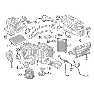 Ford OE - Air Conditioner & Heater - Evaporator & Heater Components