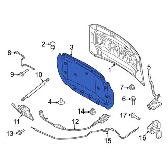 Ford OE - Front Hood Insulation Pad