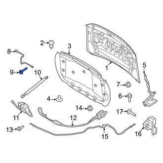 Ford OE - Hood Latch Striker Plate Bolt
