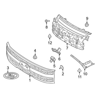 Ford OE - Hood & Grille - Grille & Components