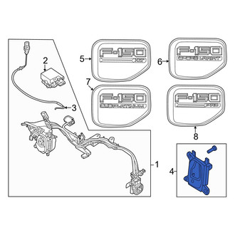 Ford OE - Drive Motor Battery Pack Charging Port Cover