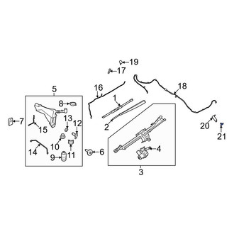 Ford OE - Front Windshield Washer Nozzle Cover