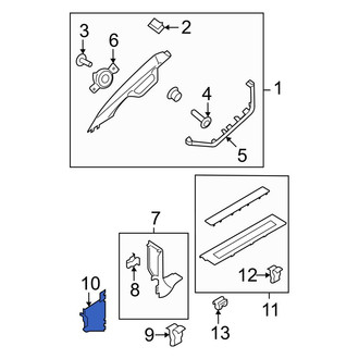 Ford OE - Right Fuse Box Cover