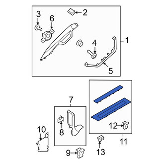 Ford OE - Front Right Door Sill Plate