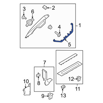 Ford OE - Left Body A-Pillar Trim Panel Insert