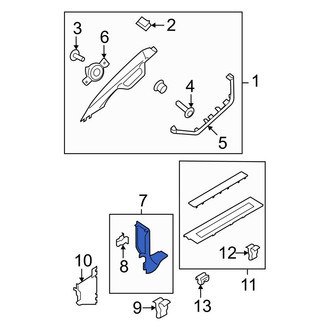 Ford OE - Right Kick Panel Trim
