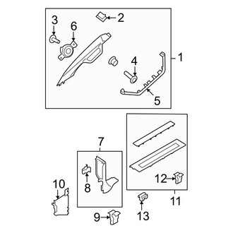 Ford OE - Cab - Interior Trim (Front Pillar)