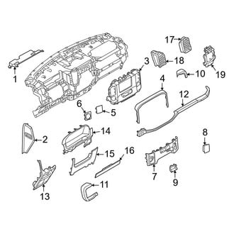 Ford OE - Instrument Panel Components (12" Display, Lower)