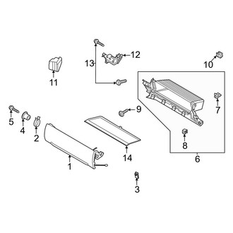 Ford OE - Instrument Panel - Glove Box (12" Display, Upper)